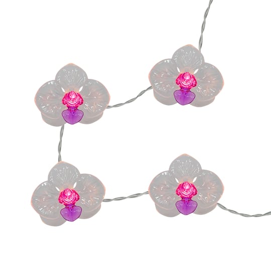10ct. Orchid Icon LED String Lights by Ashland®